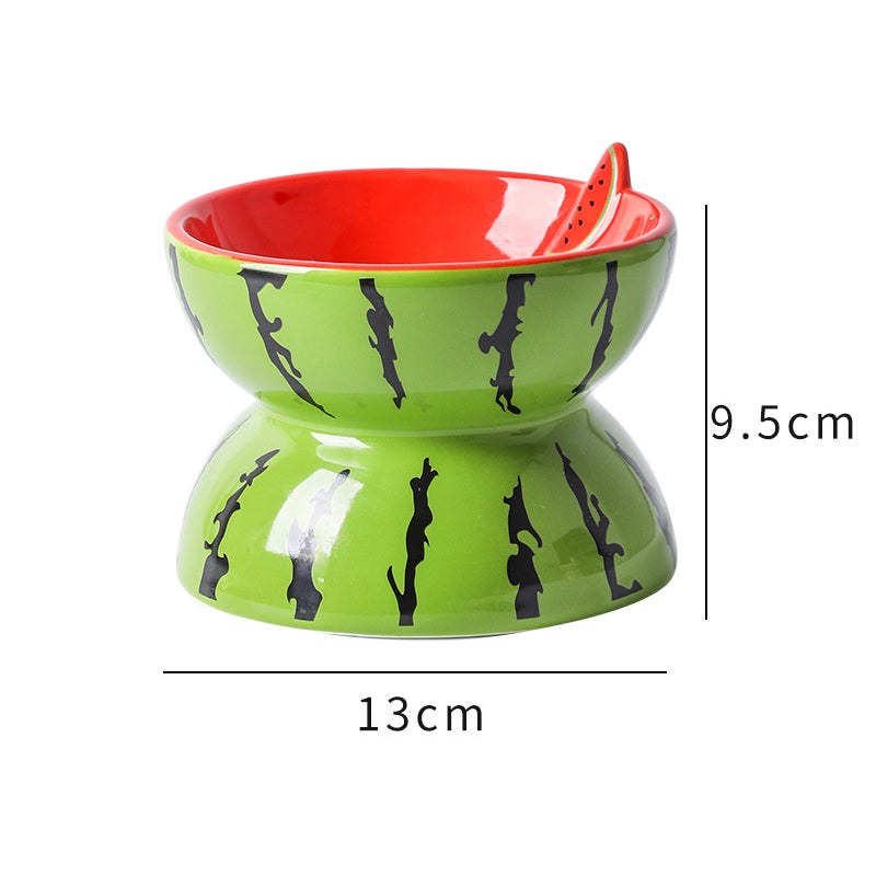 Elevated Ceramic Cat Bowl
