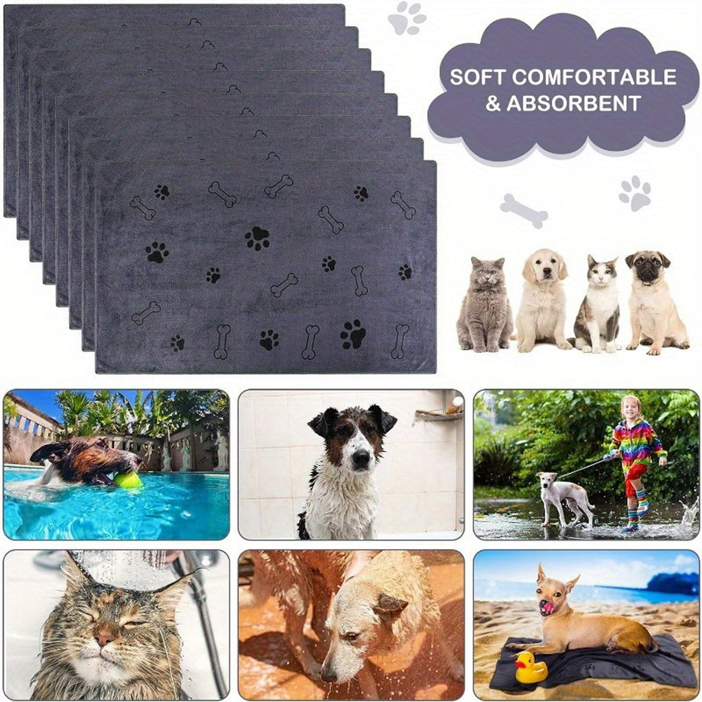 Quick-Dry Absorbent Pet Bath Towel