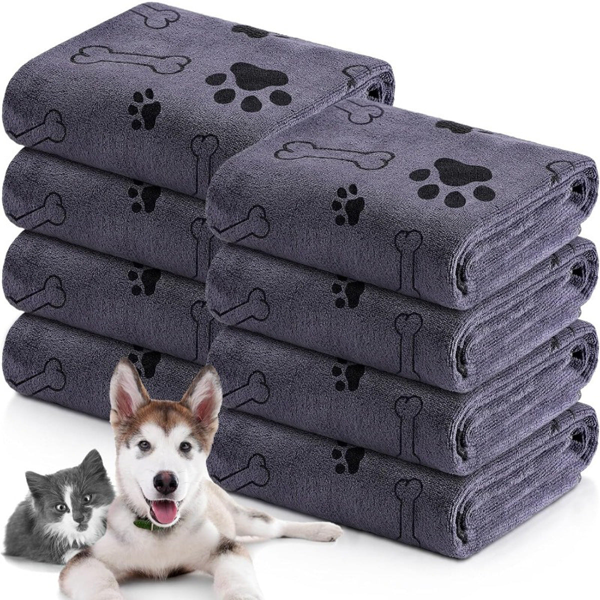 Quick-Dry Absorbent Pet Bath Towel