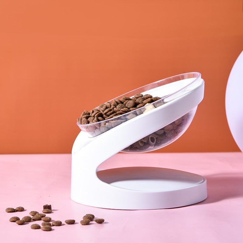 Tilted Pet Bowl with Anti-Slip Stand