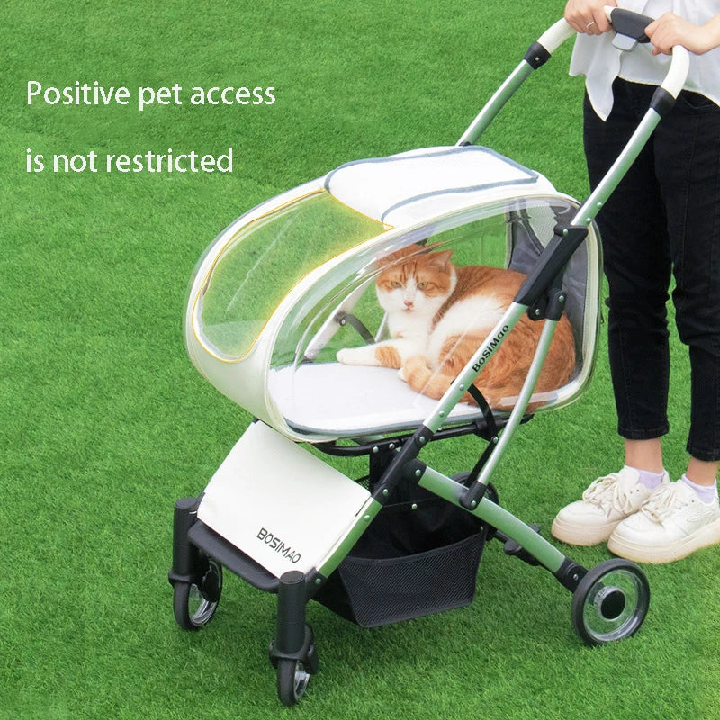 Foldable 4-Wheel Pet Stroller
