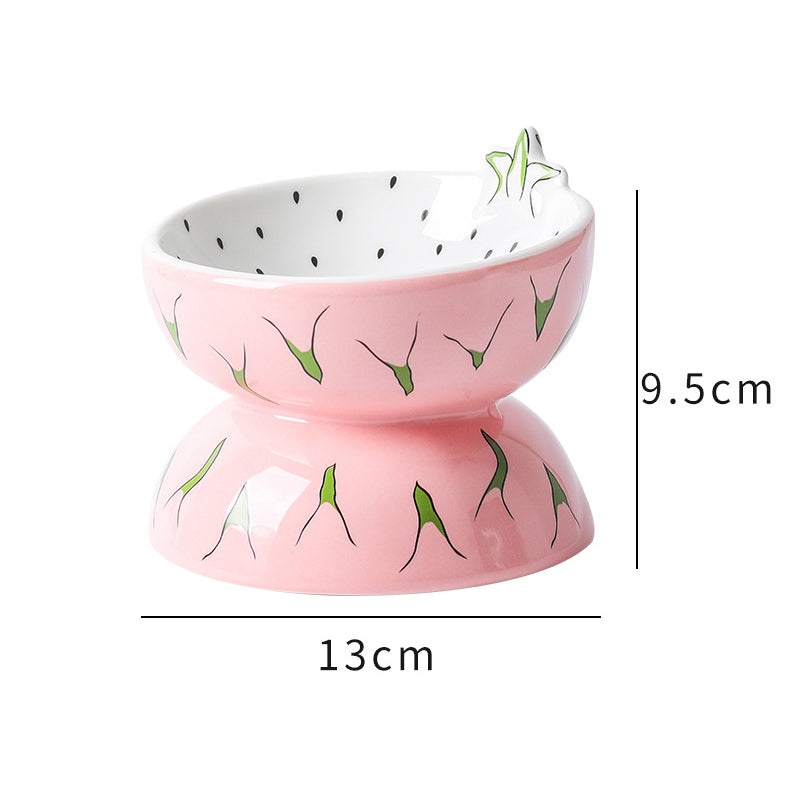 Elevated Ceramic Cat Bowl
