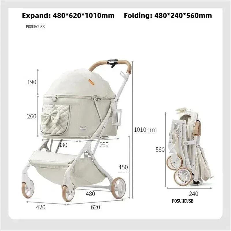 Ultra-light Integrated Pet Stroller