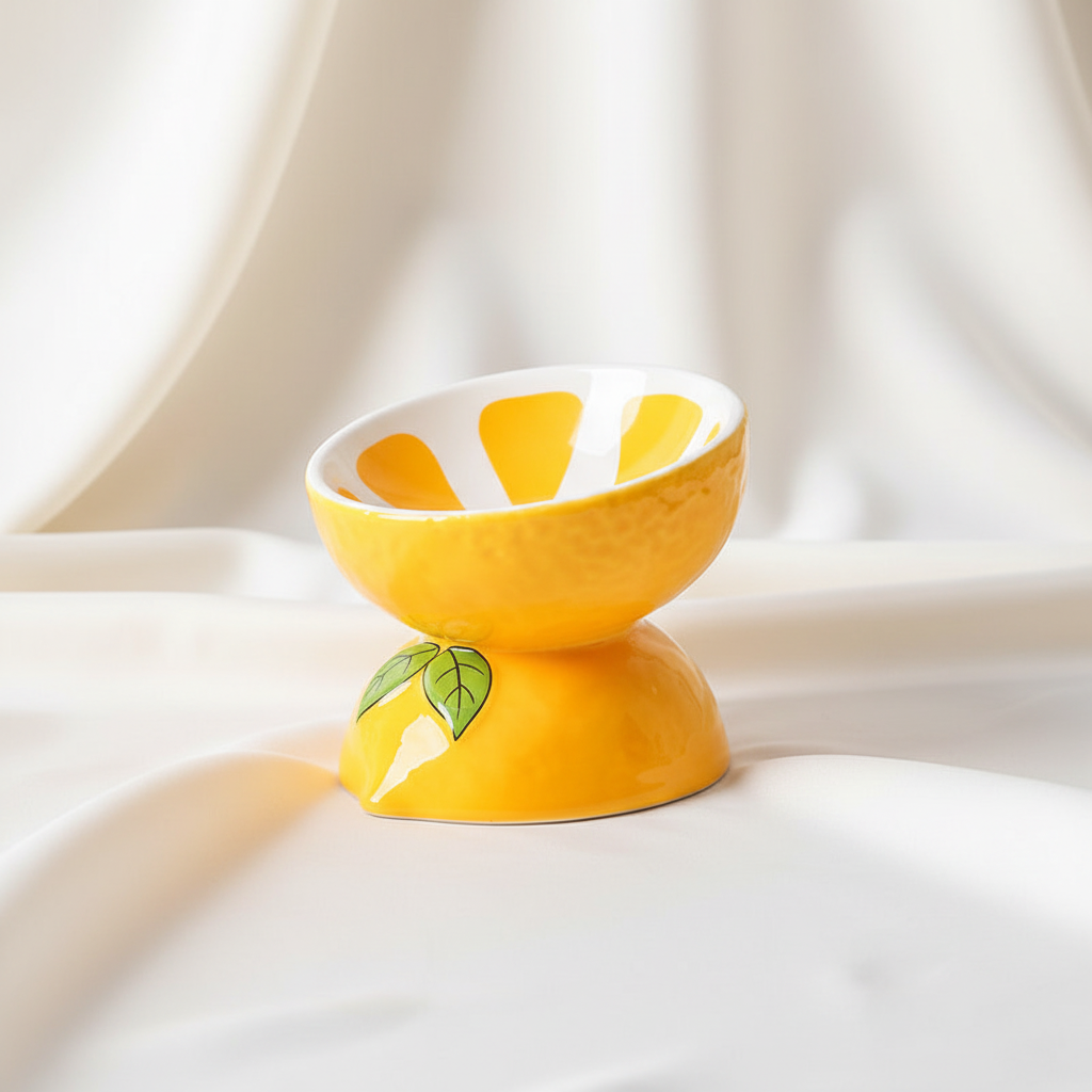 Elevated Ceramic Cat Bowl