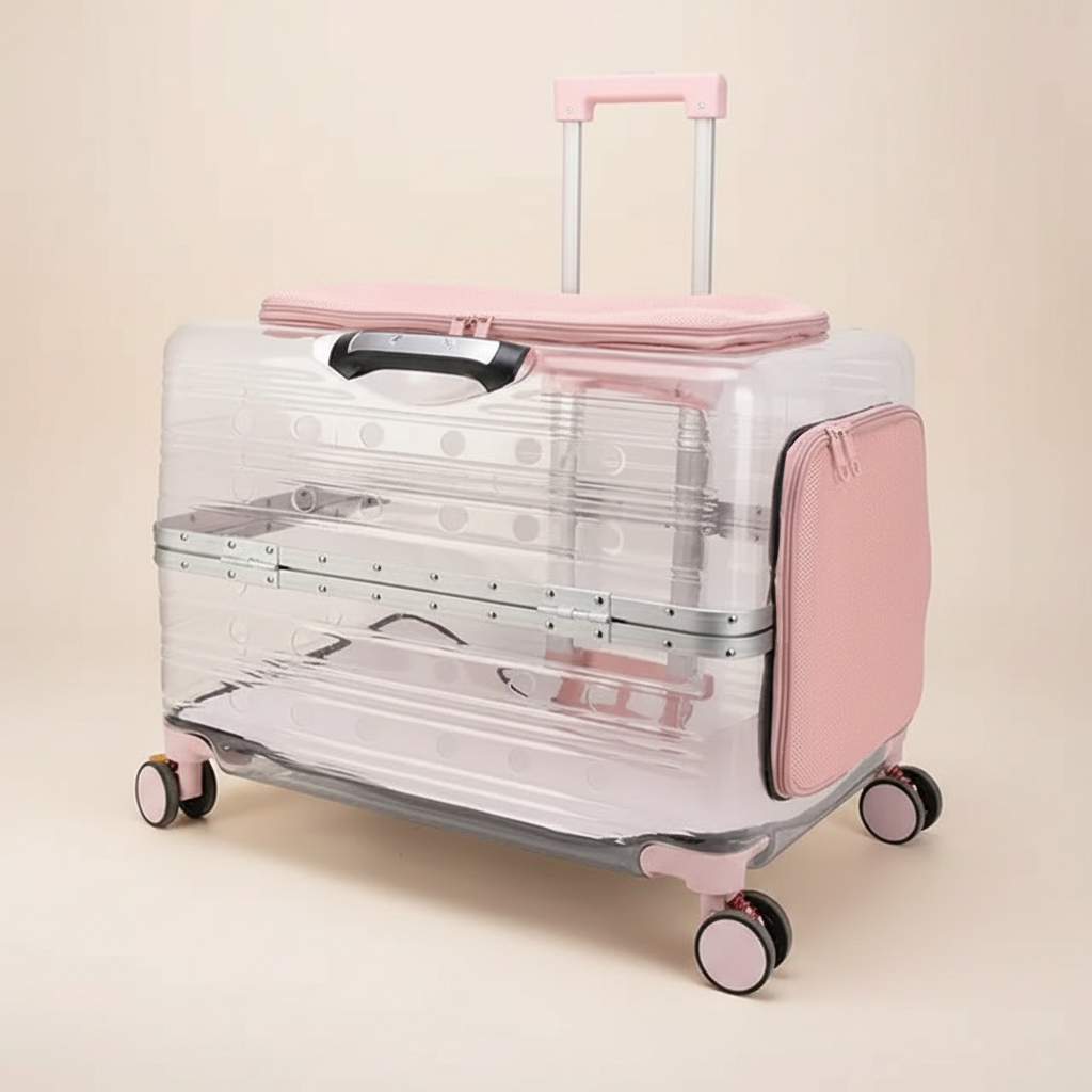 K90 Pink Luggage Stroller